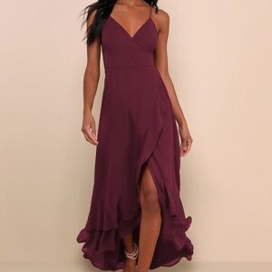NWOT Plum evening gown/bridesmaid dress